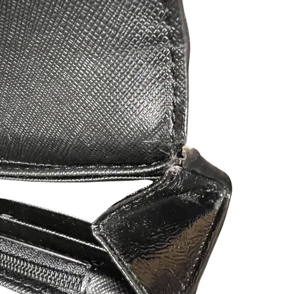 Coach Signature Peyton Slim Envelope Wallet Black Gray Snap Closure F49154 - Picture 5 of 10